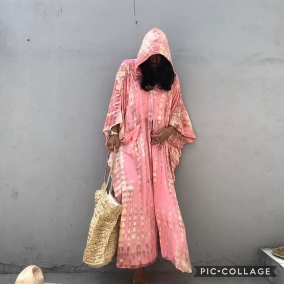 Beautiful! Maxi Open Kimono w/Hood - Picture 3 of 7